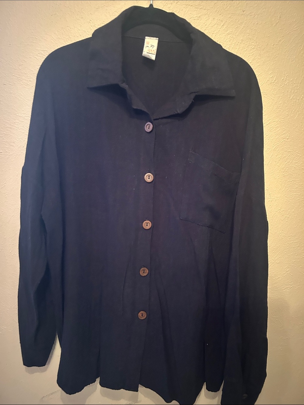 Classic Women's Button-Down Shirt - Black